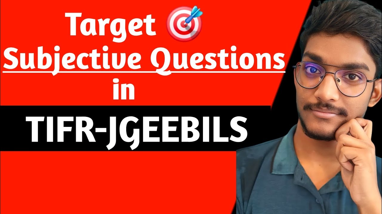 Как подготовиться к субъективным вопросам в TIFR JGEEBILS