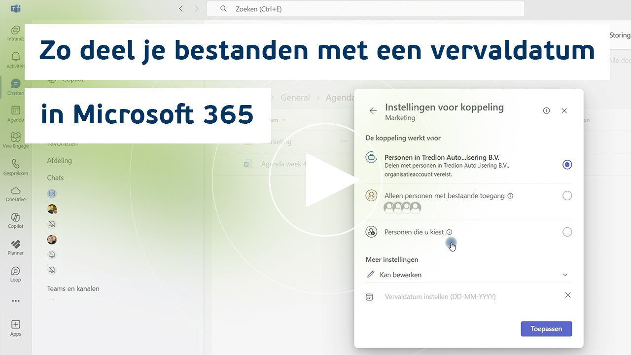 Zo deel je bestanden met een vervaldatum in Microsoft 365
