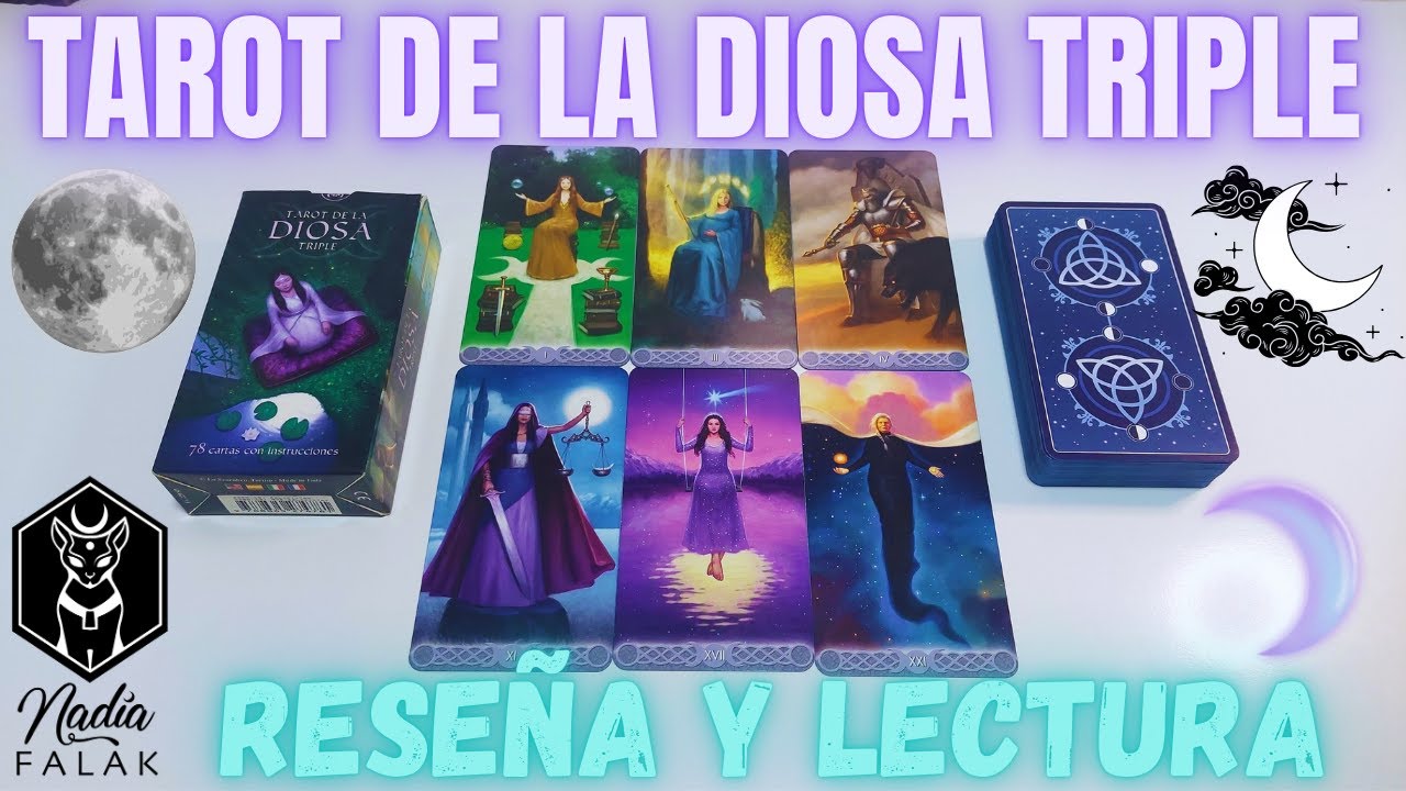 TAROT DE LA TRIPLE DIOSA 💜 Reseña y Lectura en Español ✨ Nadia Falak