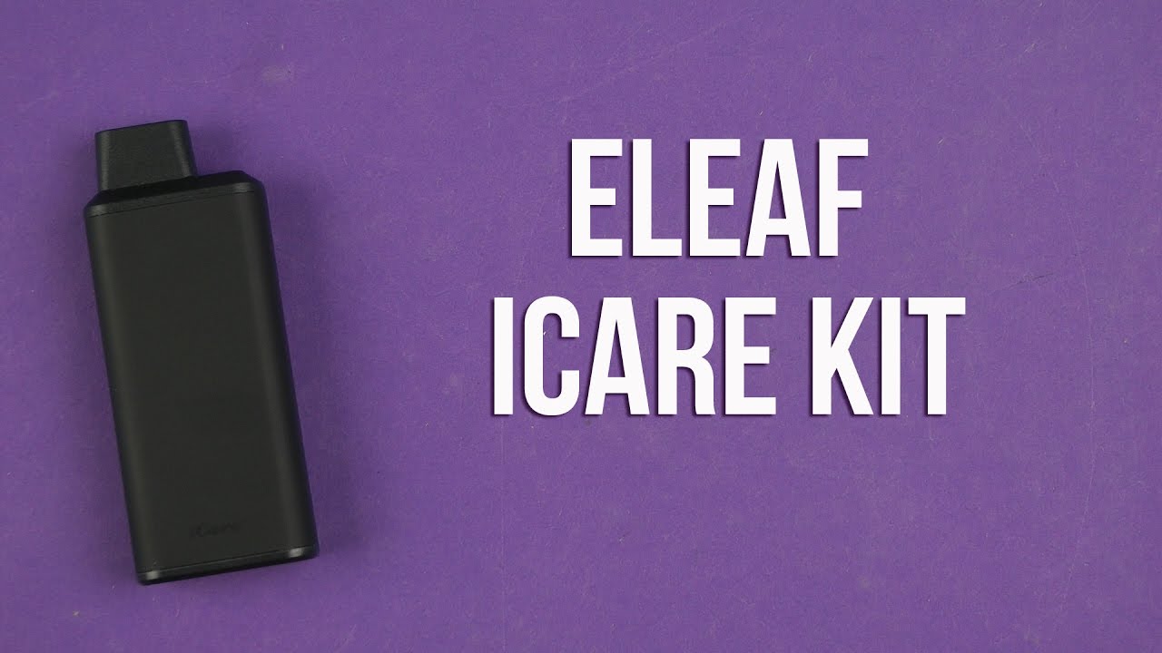 Распаковка Eleaf iCare Kit Black EICARKB