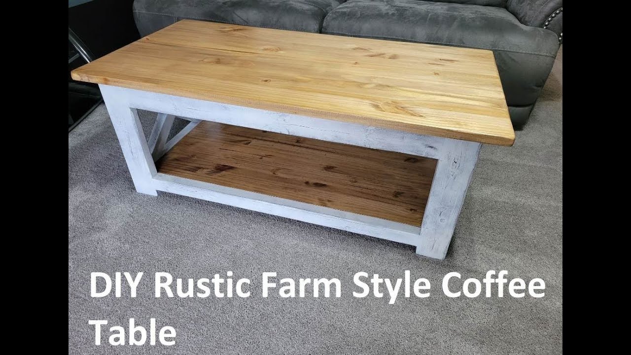 Rustic Farm Style Coffee Table Build
