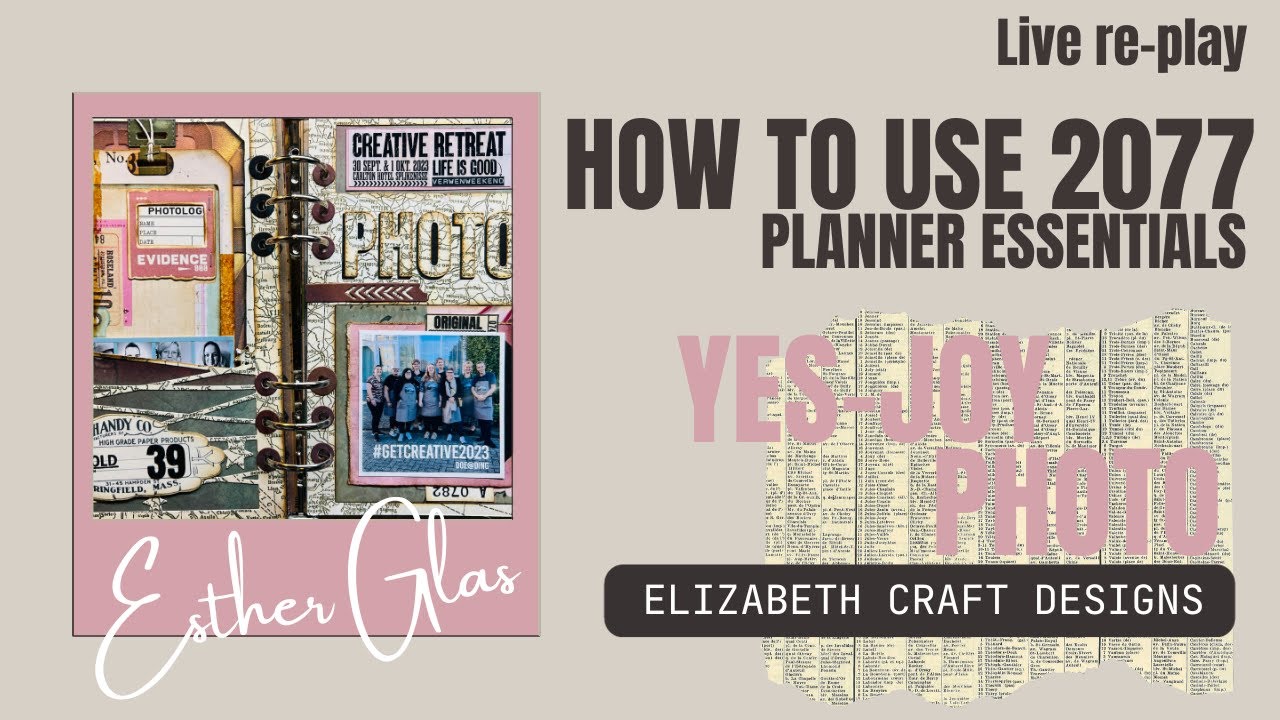YES JOY PHOTO Journaling page - die set 2077 - Elizabeth Craft Designs