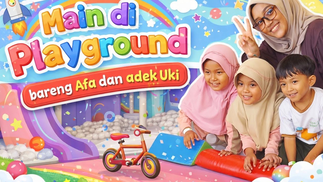 Main di Playground bareng Afa dan adek Uki  ||  Griya Subang.