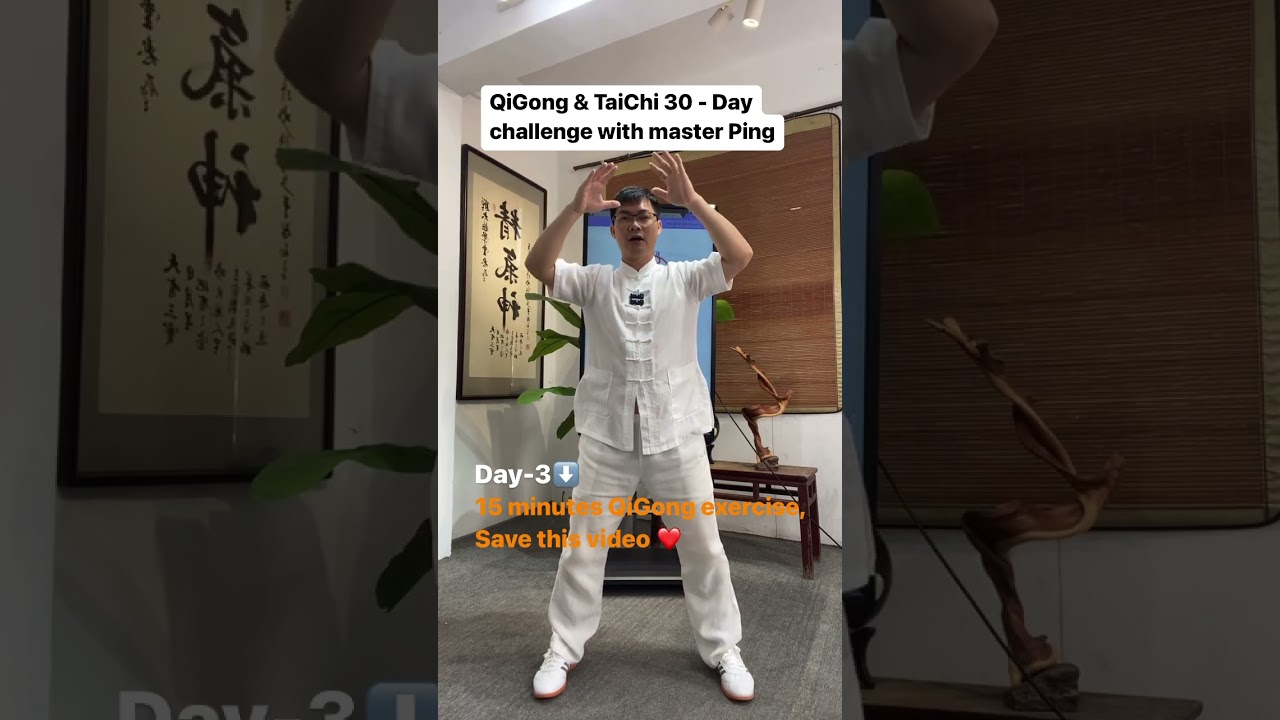 15 minute QiGong exercise with master Ping #exercise #qigong #fitness #healthy #neckpain