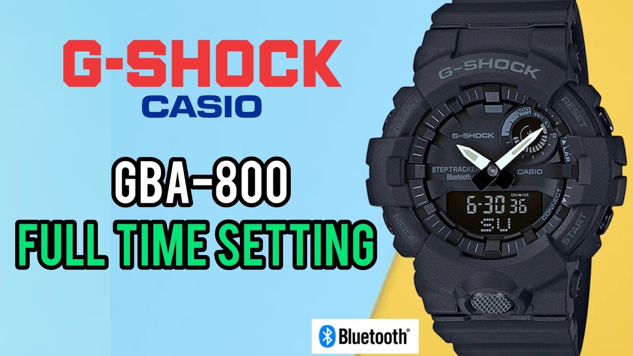 How to Set Time on Casio G-Shock GBA-800 Without Bluetooth Connection | G-Shock Time Adjust