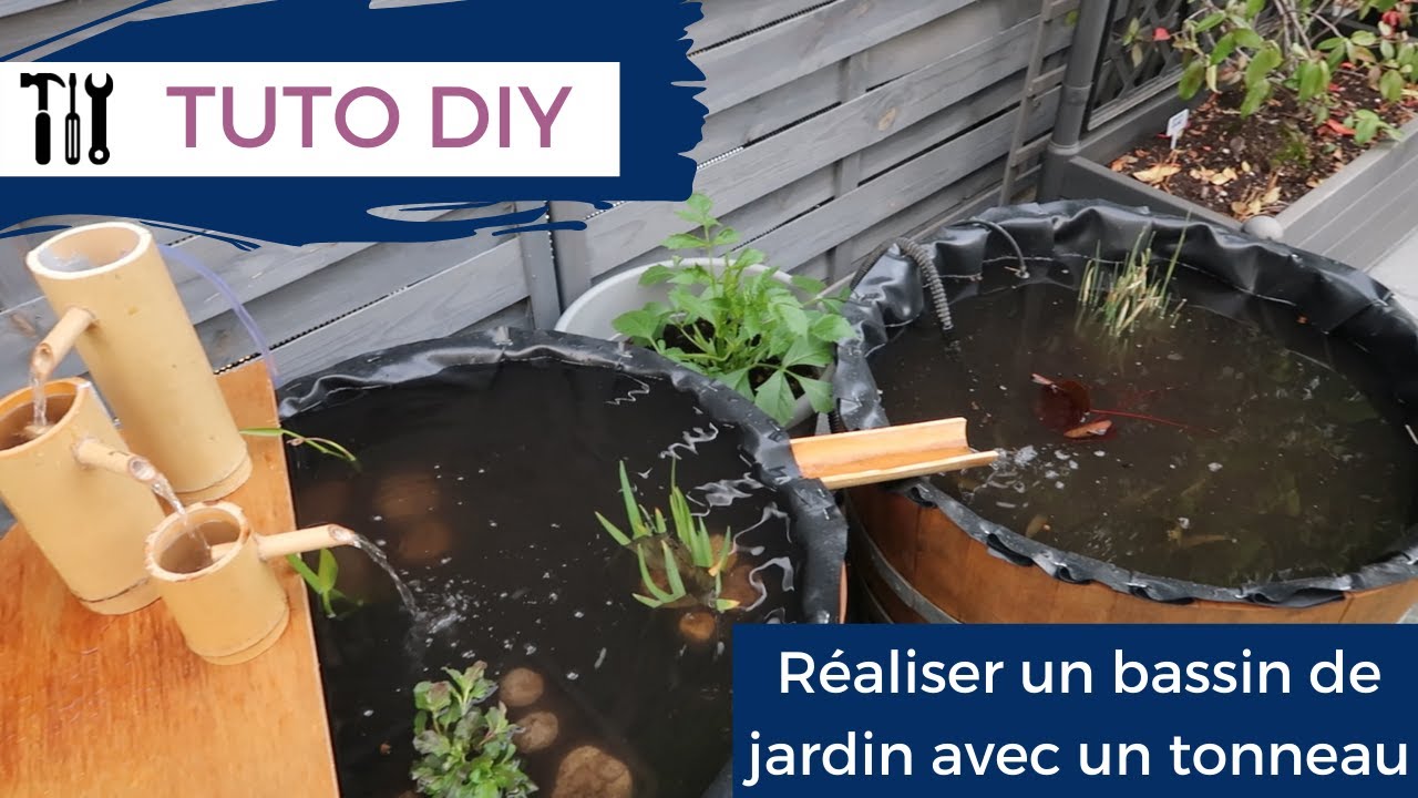 Tuto DIY : Un bassin aquatique avec un tonneau