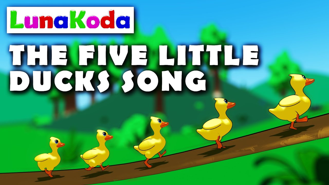 The Five Little Ducks Song | LunaKoda Kids