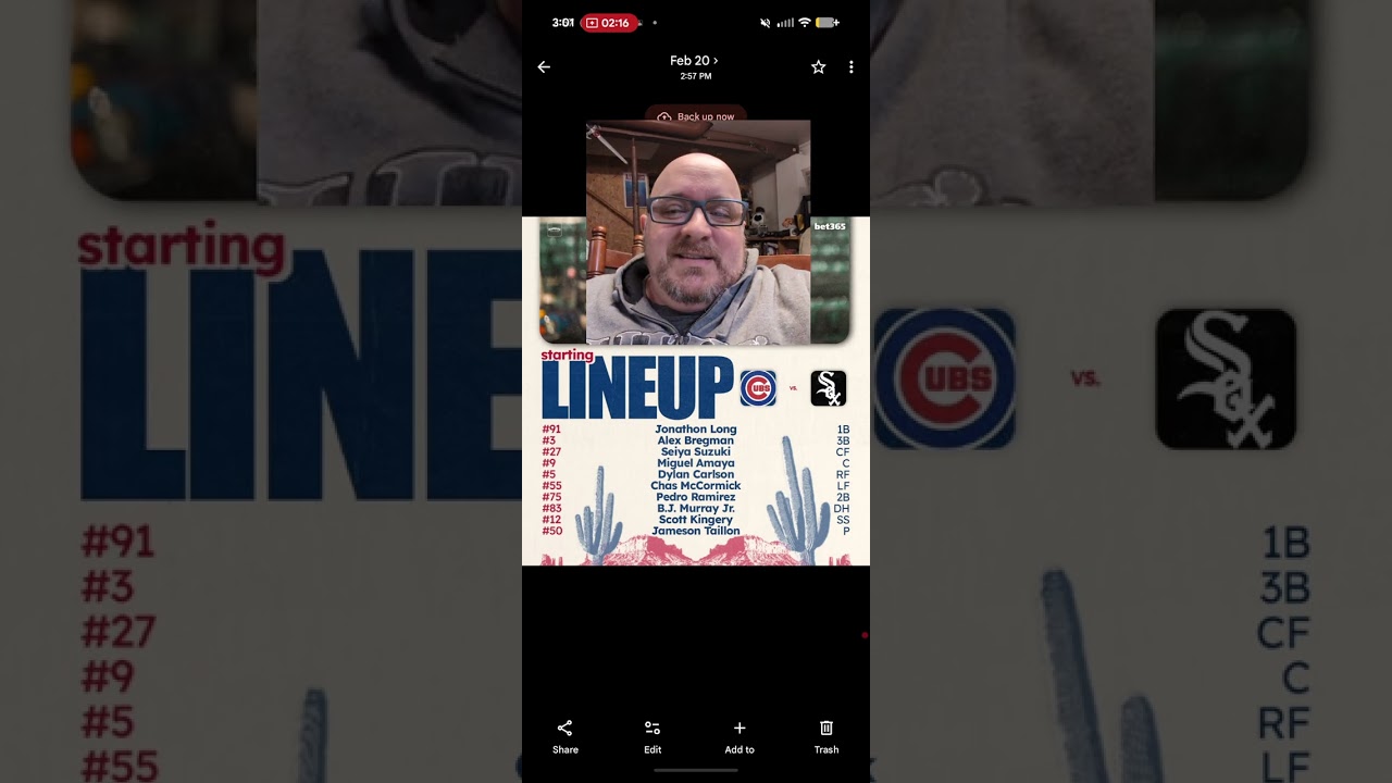 Cubs lineup discussion first day of spring training 2026