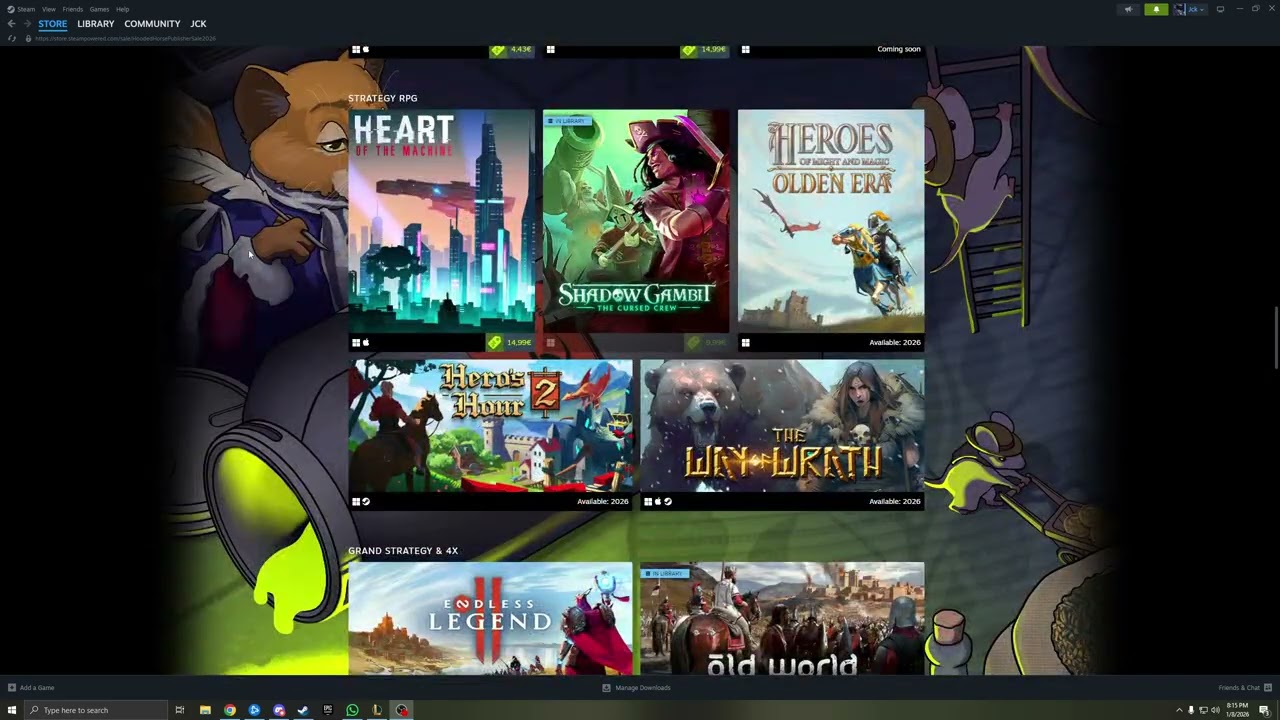 Do not miss this Publisher Sale on Steam - Jan 8 - Jan 22 2026
