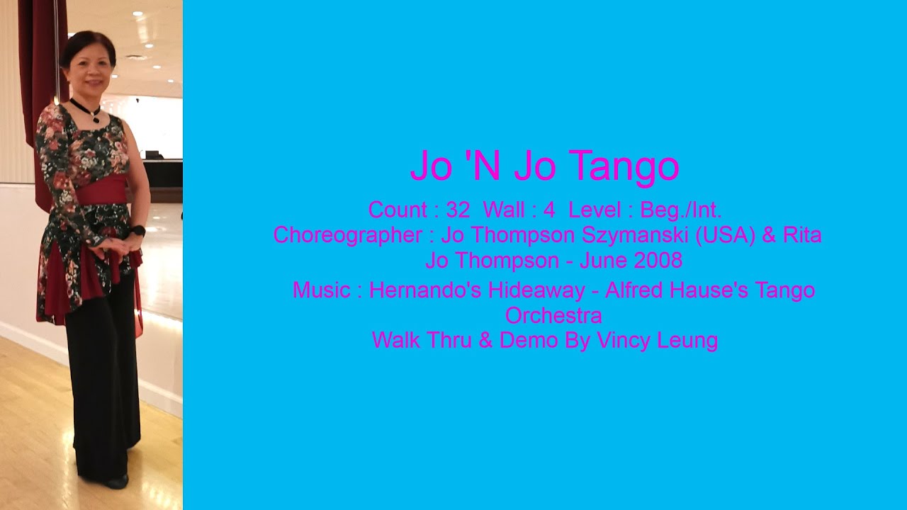 Jo 'N Jo Tango Line Dance - Walk Thru & Demo