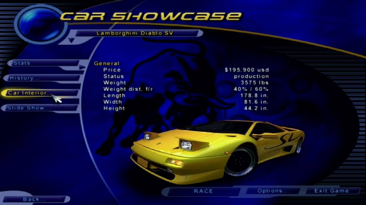 Need for Speed III: Hot Pursuit - Lamborghini Diablo SV Showcase
