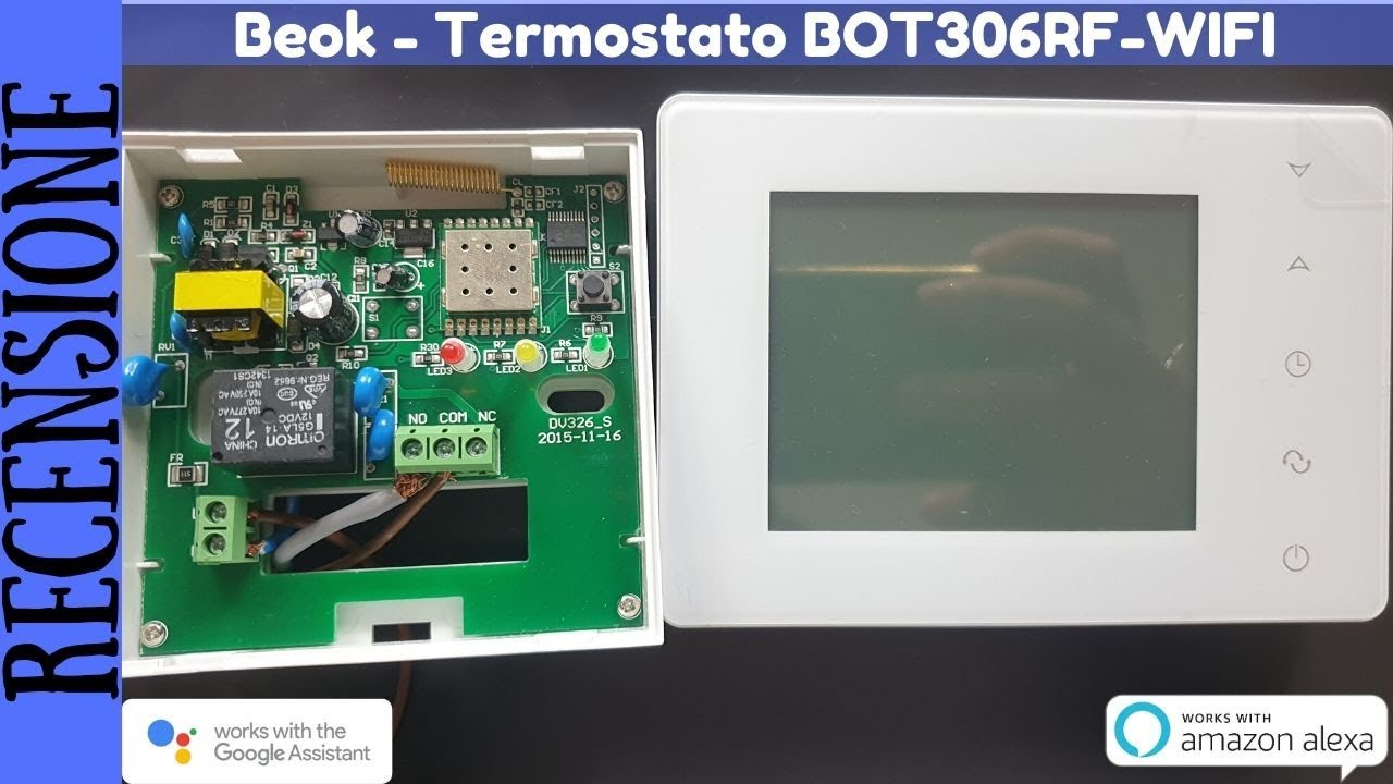 RECENSIONE E TUTORIAL - Beok Termostato Wireless Wifi per Caldaia BOT306RF-WIFI