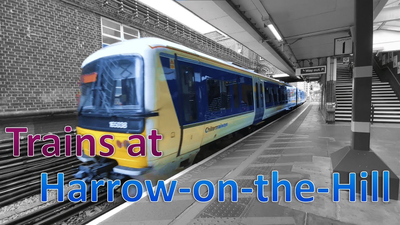 Trains at Harrow-on-the-Hill (31/07/2023)