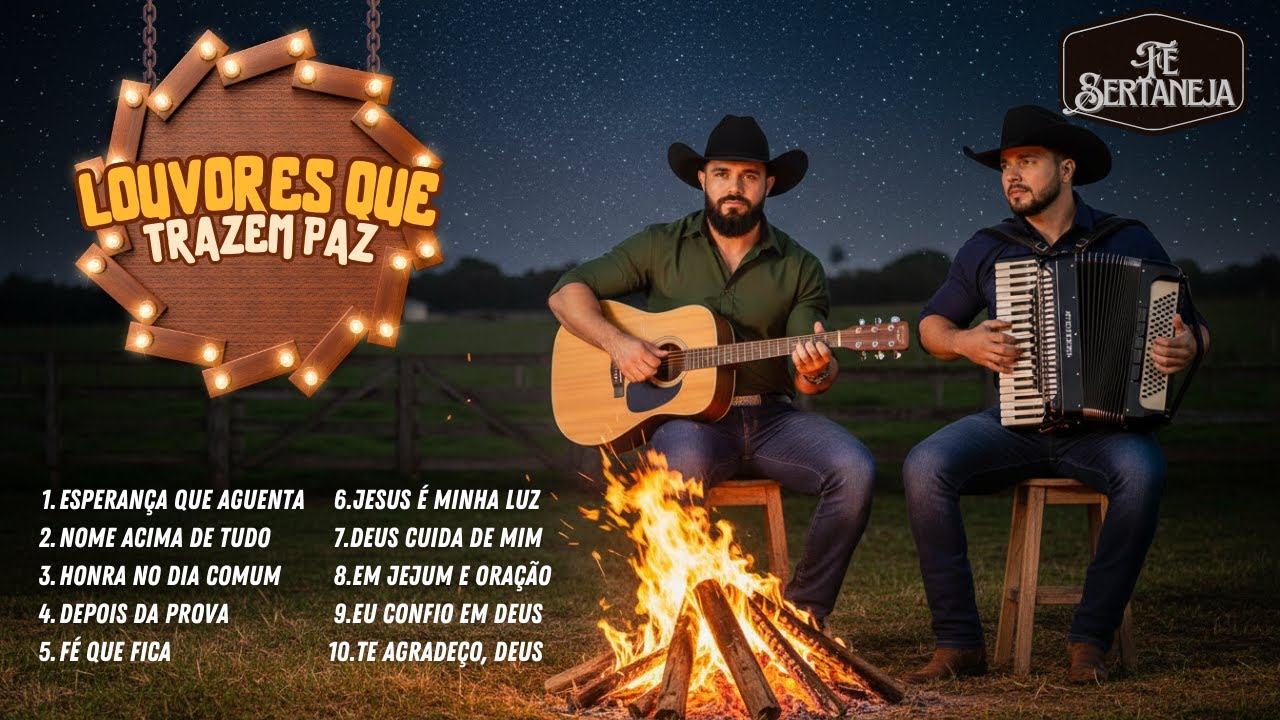 Fé Sertaneja – Louvores Que Trazem Paz | Louvor Sertanejo Gospel
