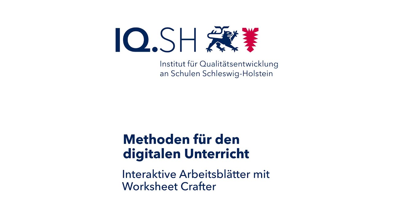 Methodenkarte: Interaktive Arbeitsblätter mit Worksheet Crafter