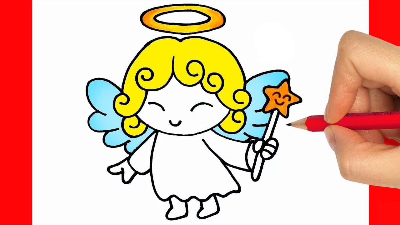 COME DISEGNARE UN ANGELO KAWAII
