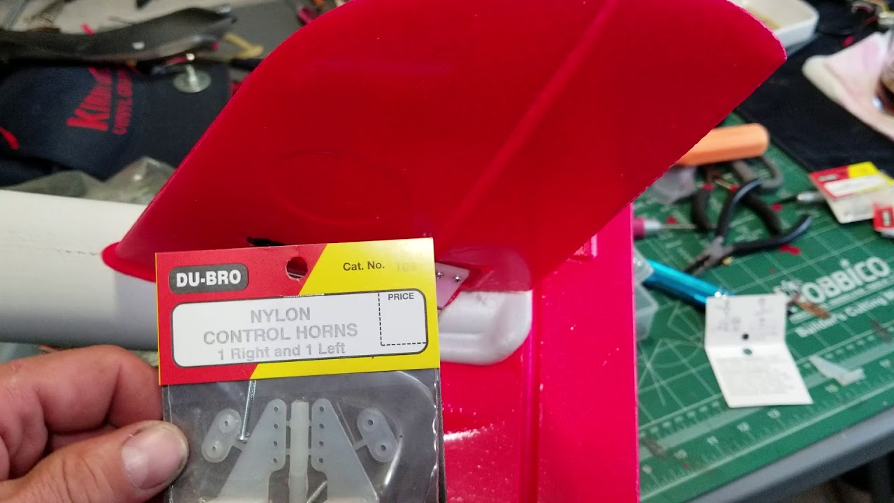 DuBro EZ connectors and DuBro Nylon control horns.