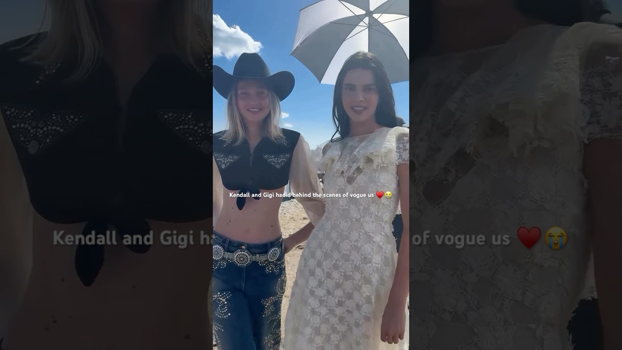 Brst friends 😭&hearts;️Kendall and Gigi hadid behind the scenes of vogue us new viral video #viralshort