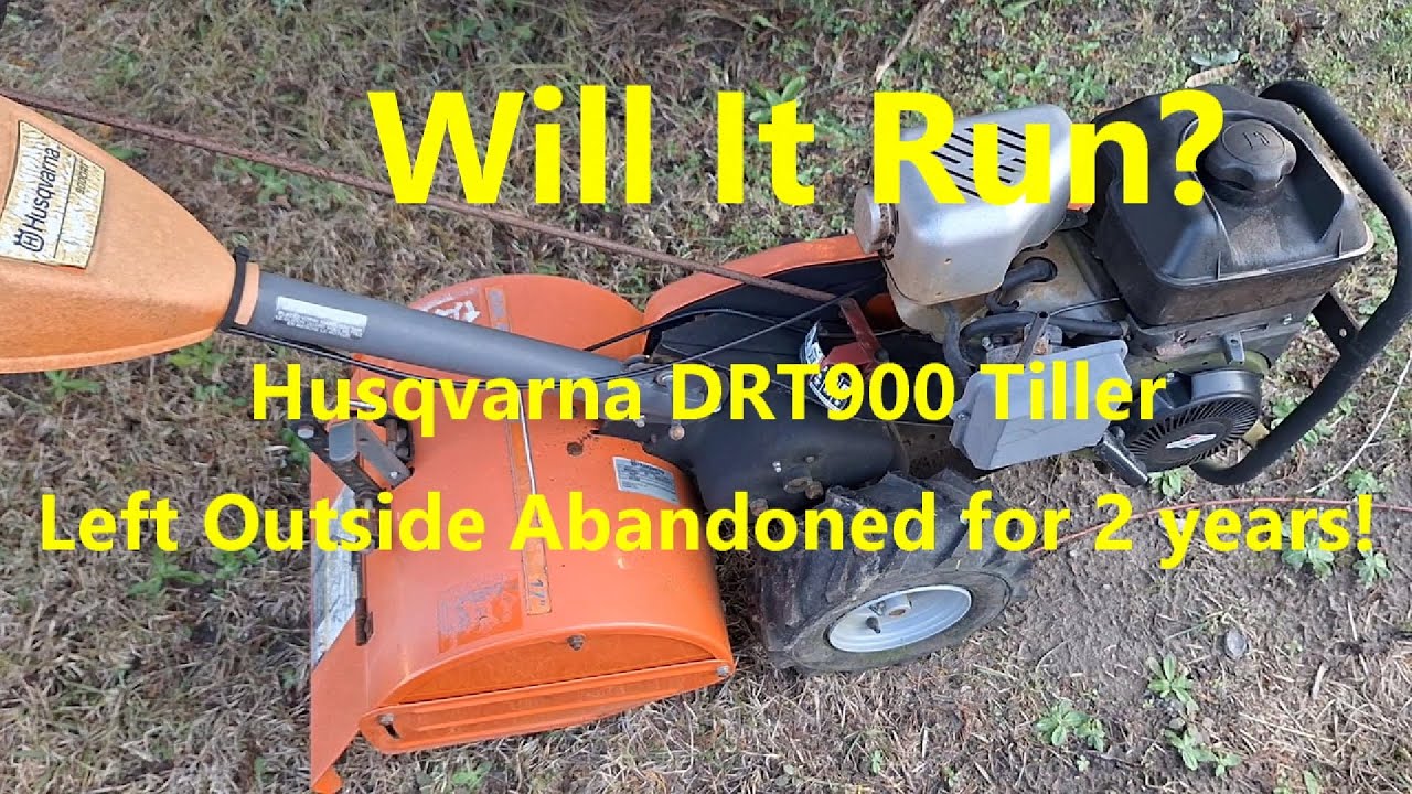 WILL IT RUN?  Husqvarna DRT900 Rear Tine Tiller |  Left Outside for Two Years.