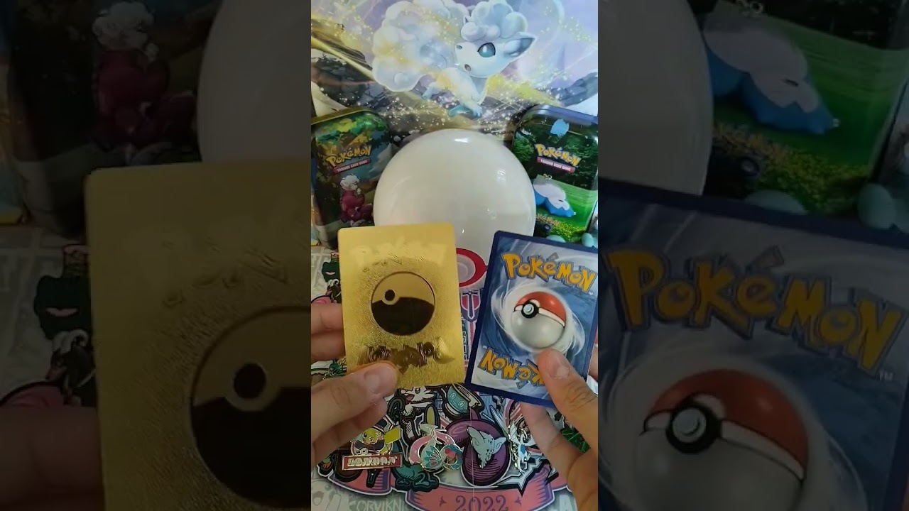 Real vs Fake Golden Pok&eacute;mon cards #pok&eacute;mon #gold #pokemoncards #pokemontcg