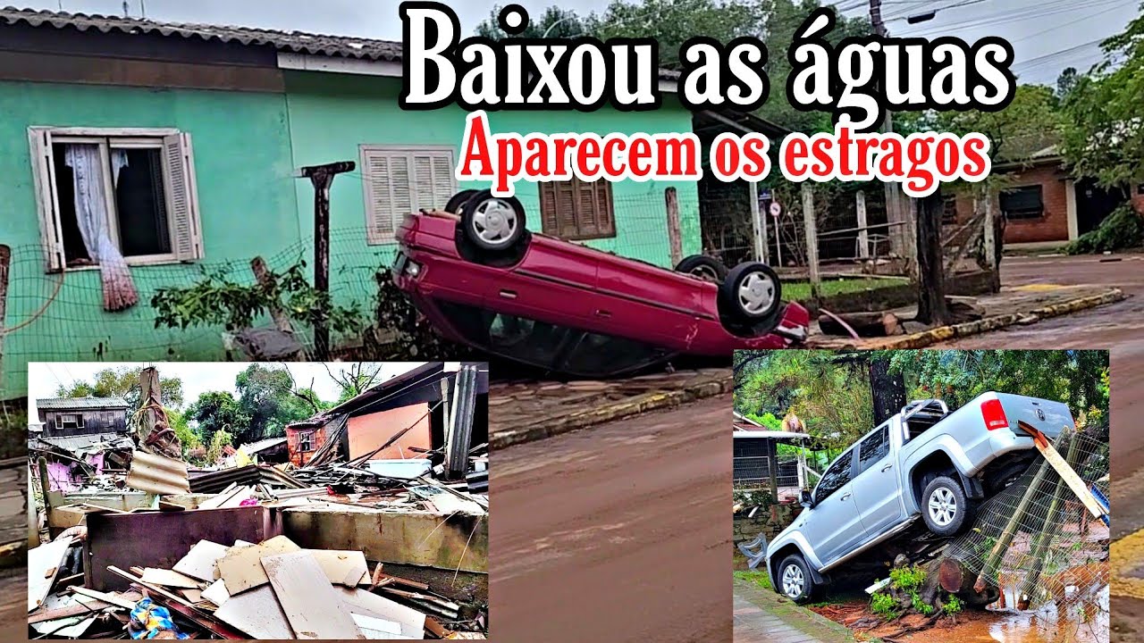 Baixou as águas começou aparecer os estragos da enchentes
