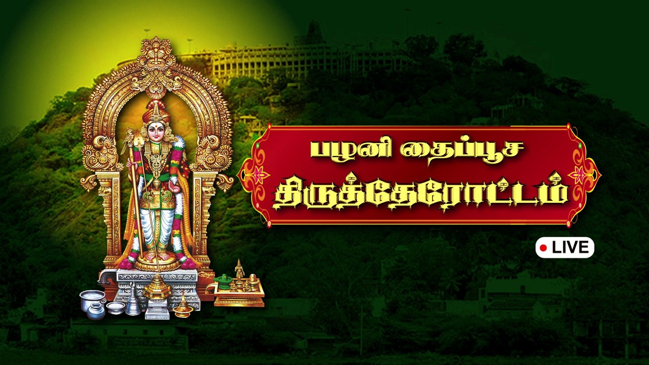 🔴LIVE : பழனி தைப்பூசம் 2026 || ஸ்ரீ தண்டாயுதபாணி சுவாமி திருக்கோயில்