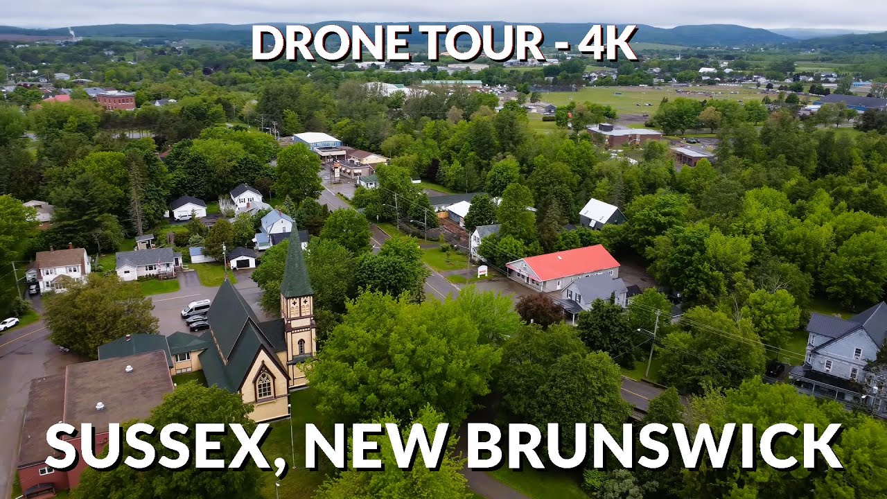 Sussex, New Brunswick Aerial Adventure in 4K | DJI Mini 2 Drone Exploration 🌲🚁
