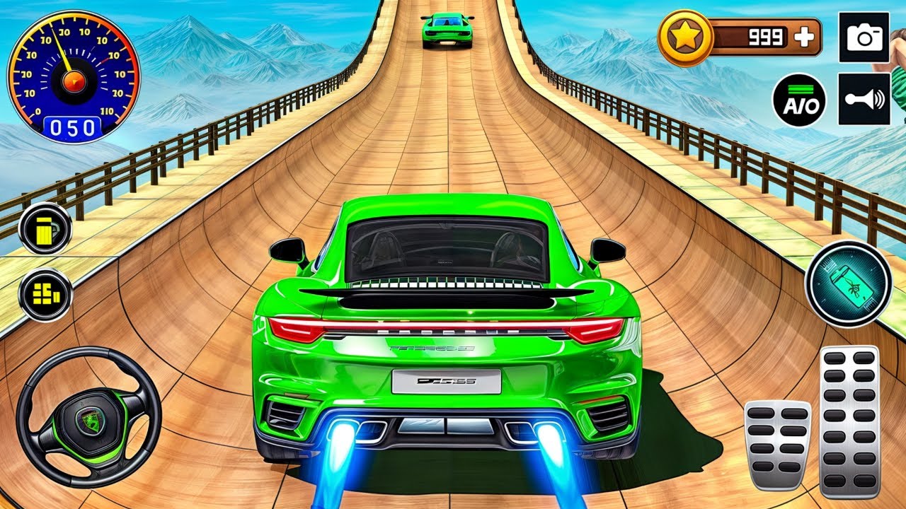 Ramp Car Racing 3D Gameplay _ endroid || Ramp Car Stunts Racing Video