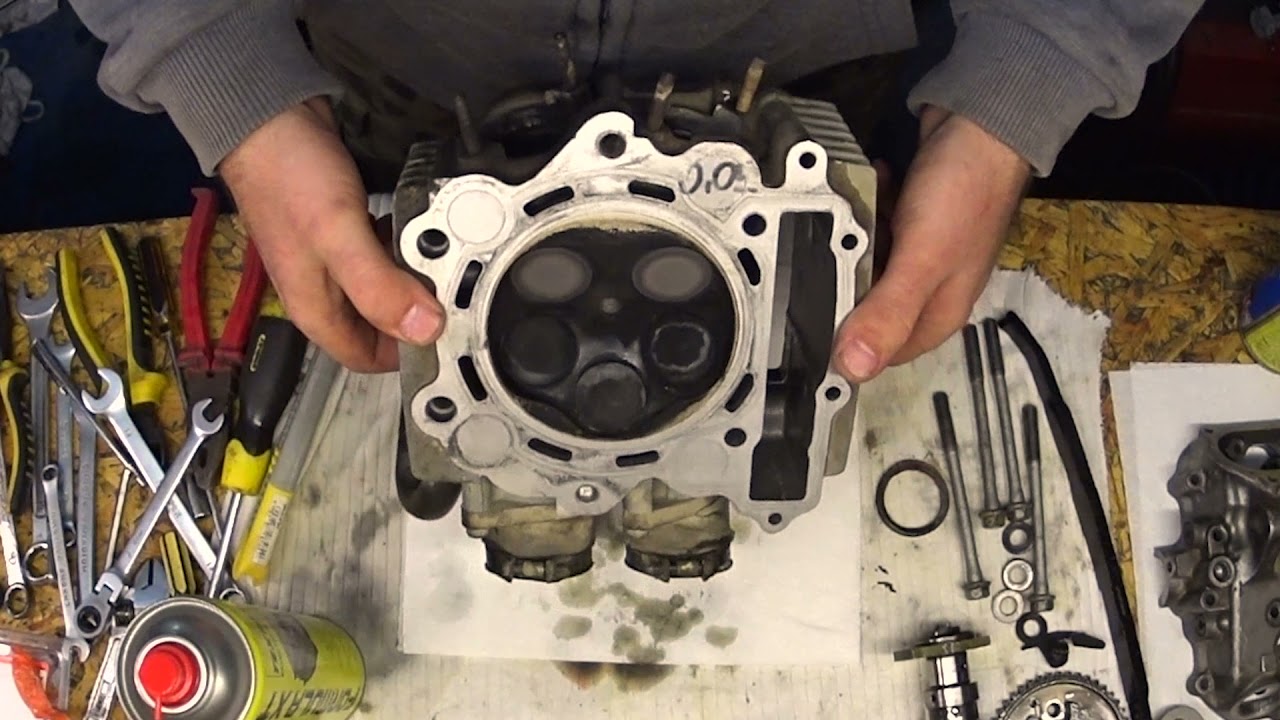 Yamaha Raptor 660 - head service - backfire effect - part 1