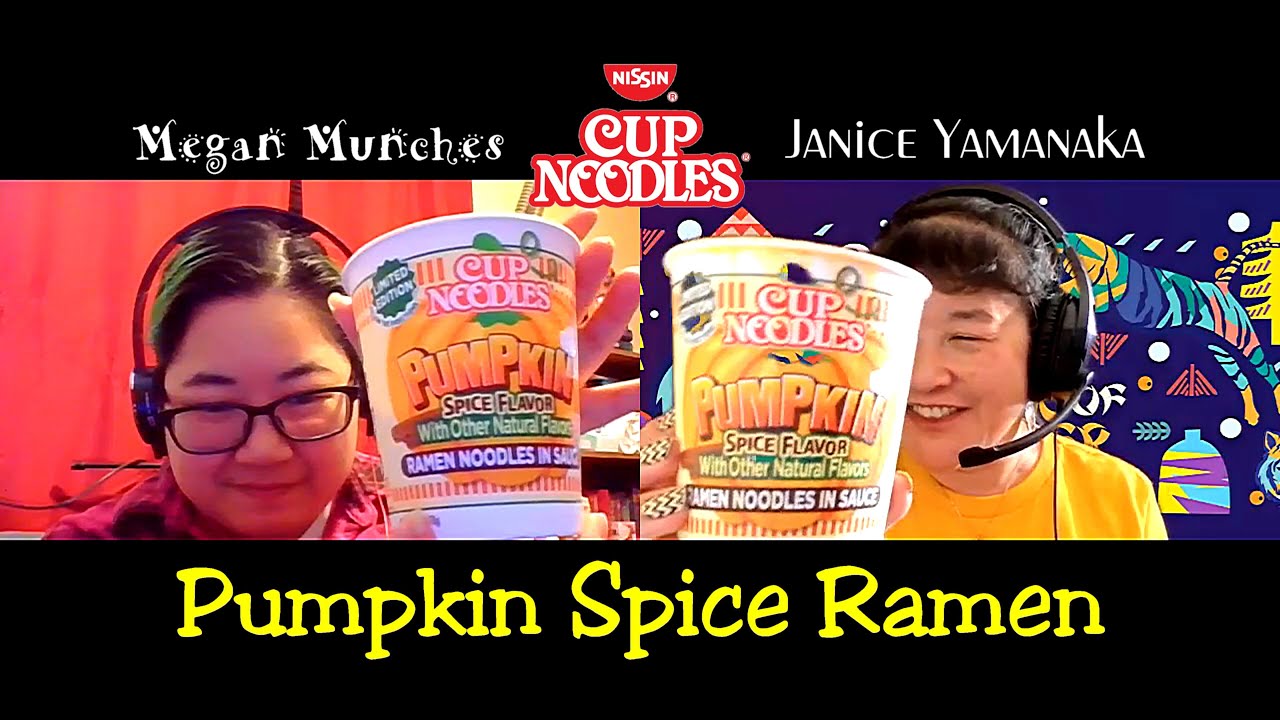 Pumpkin Spice Cup Noodles collaboration with Megan Munches #2022vernalvittles #quarantine2022