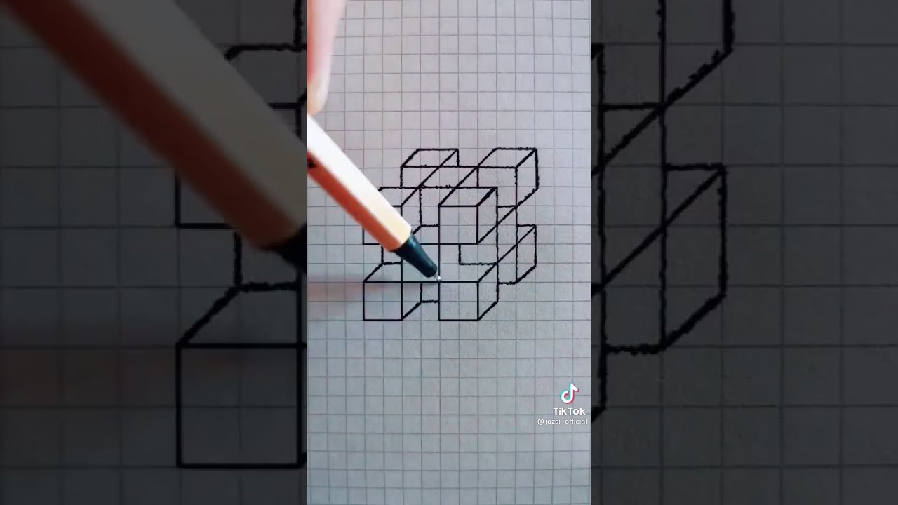 Dibujo de cuadros 3d