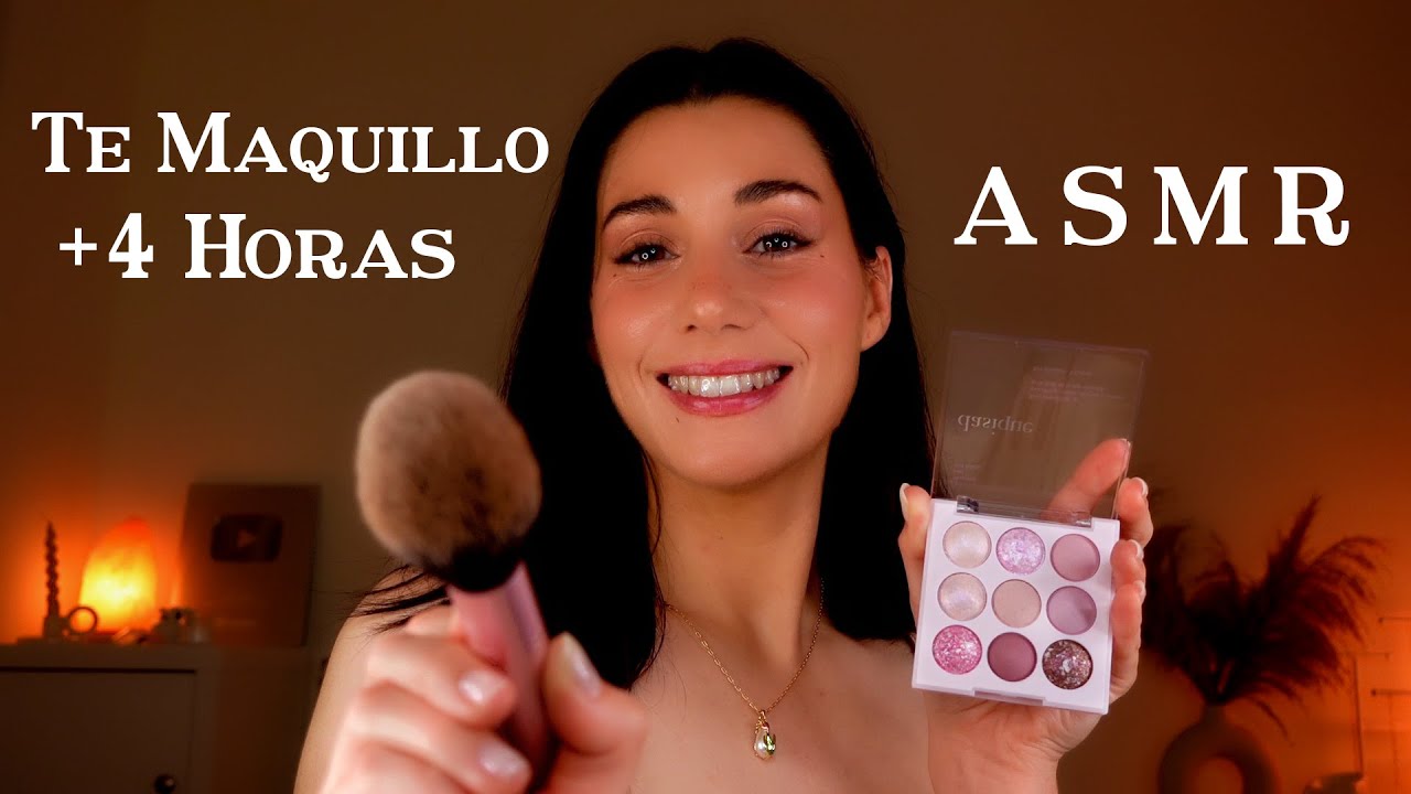 ASMR +4 HORAS 💗 TE MAQUILLO HASTA QUE TE DUERMAS 💤 Roleplay en Español Atención Personal