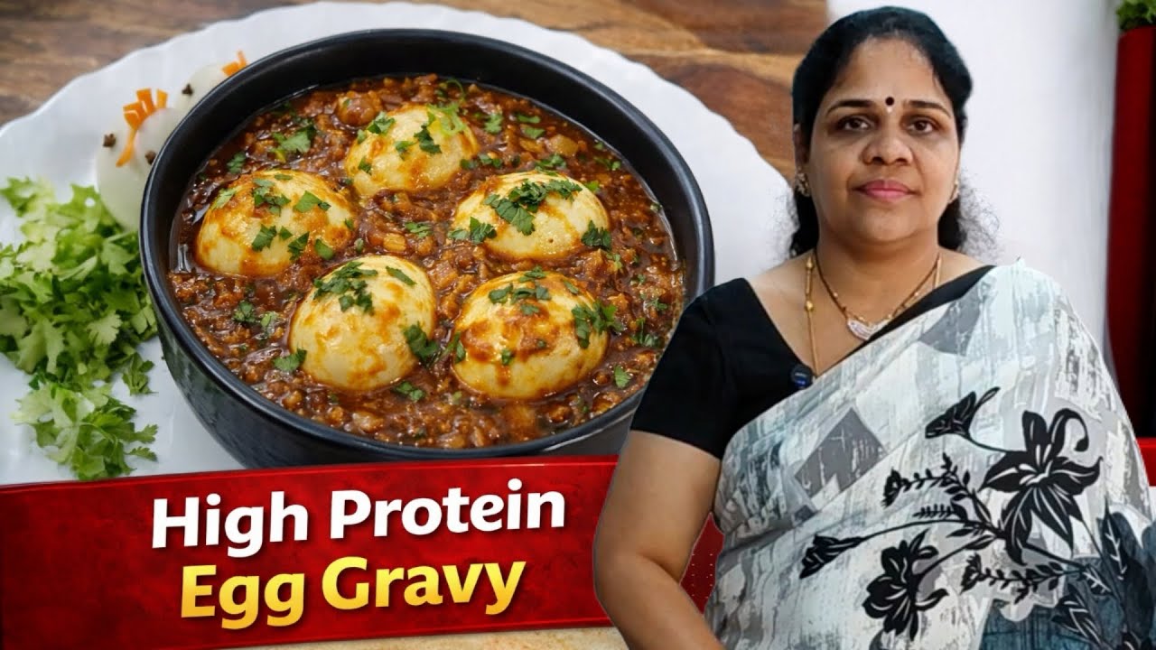 High Protein Egg Gravy 🥚| Easy Egg Curry Recipe 🍳| Perfect for Rice & Roti😋