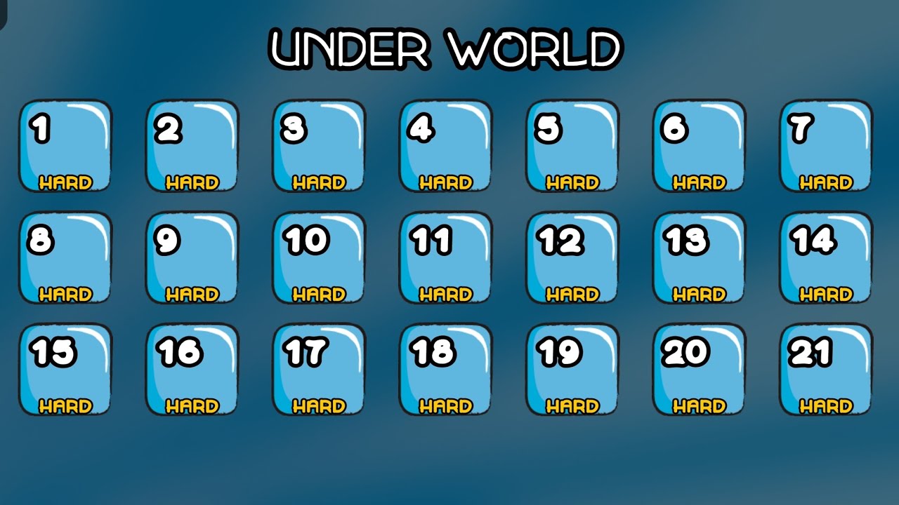 Bouncy Ball under world 1~21 hard