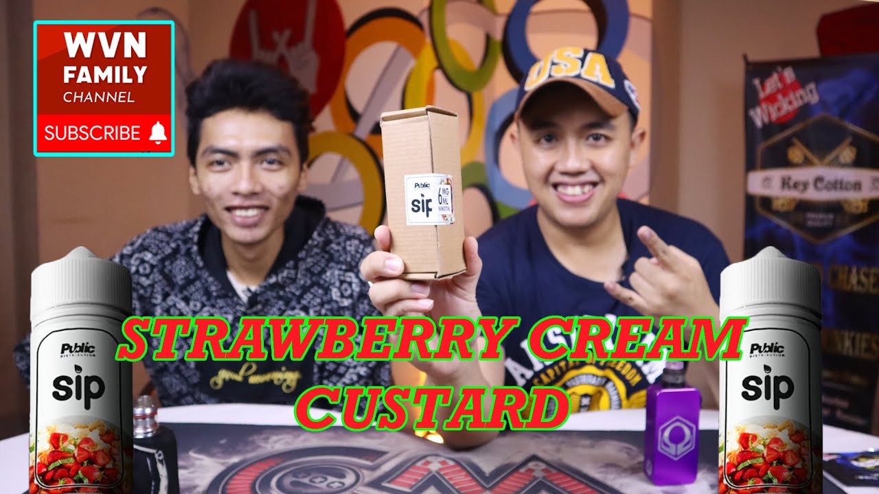 LIQUID SIP STRAWBERRY CREAM CUSTARD BY PUBLIC DISTRIBUTION.... 
