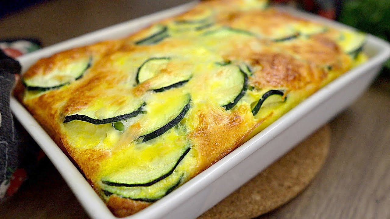 K&ouml;stlicher Auflauf mit Zucchini. Einfaches und leichtes Abendessen!