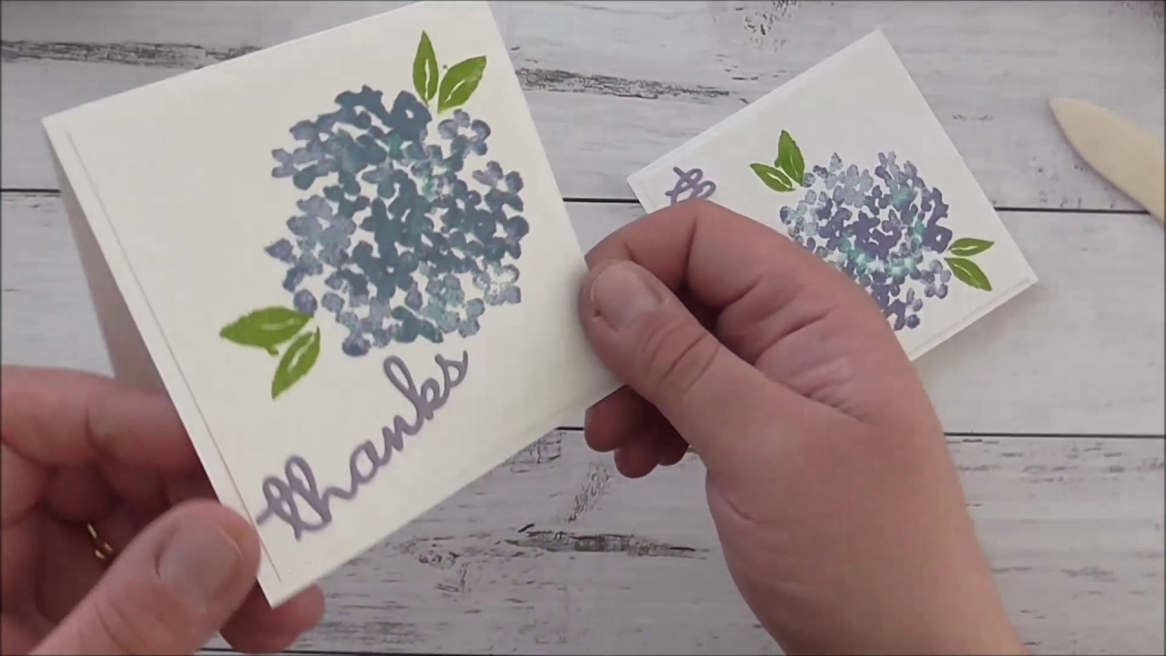 Stampin Up! Beautiful Friendship Hydrangea Card
