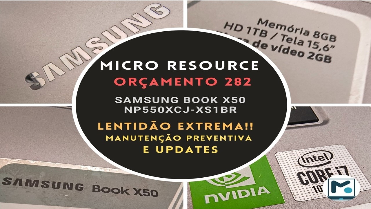 Samsung BOOK X50-NP550XCJ-XS1br Limpeza completa e instalação do S.O. Windows  11  vídeo 2😁👆