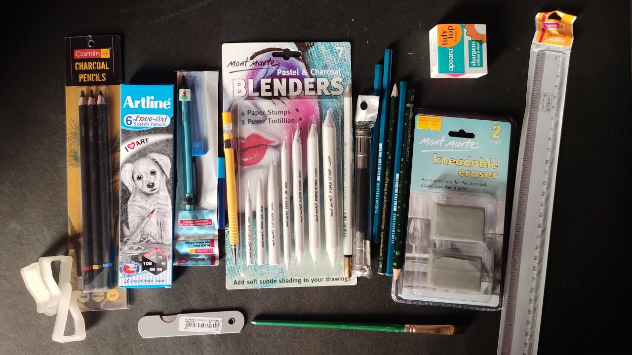 Drawing Materials for begginers || low-cost /branded materials /full details in Telugu 