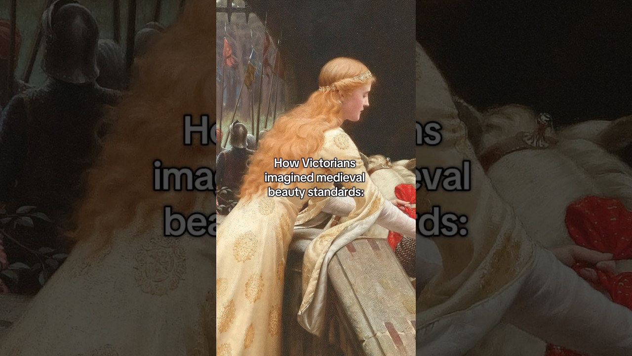 Medieval beauty standards according to the Victorians! #history #art