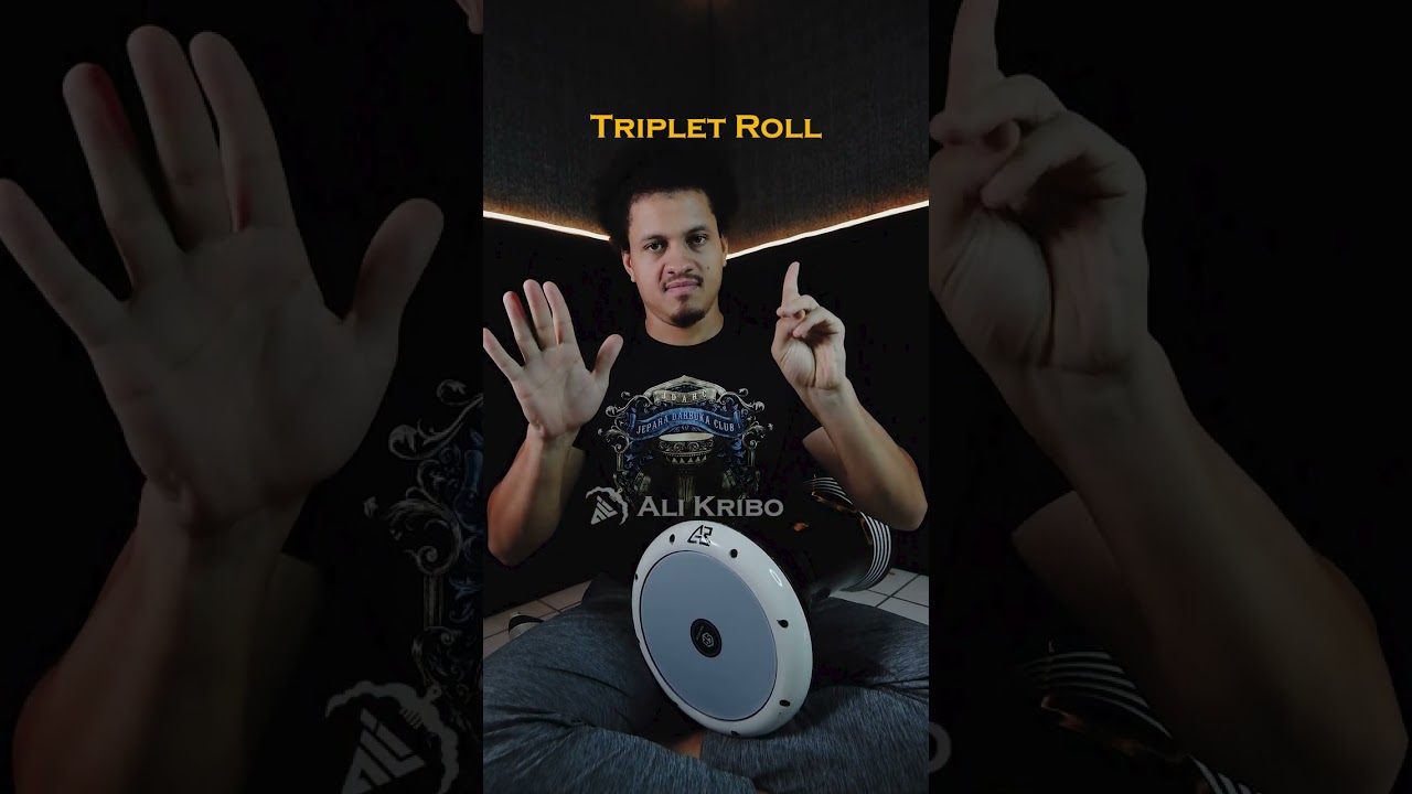 1 MENIT TUTORIAL TEKNIK ROLL DARBUKA !! #shorts