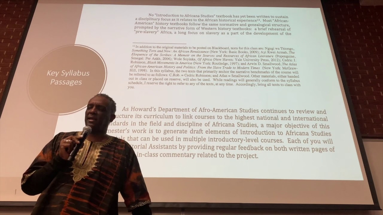 Dr. Carr - Intro to Afro American Studies FQ4-1