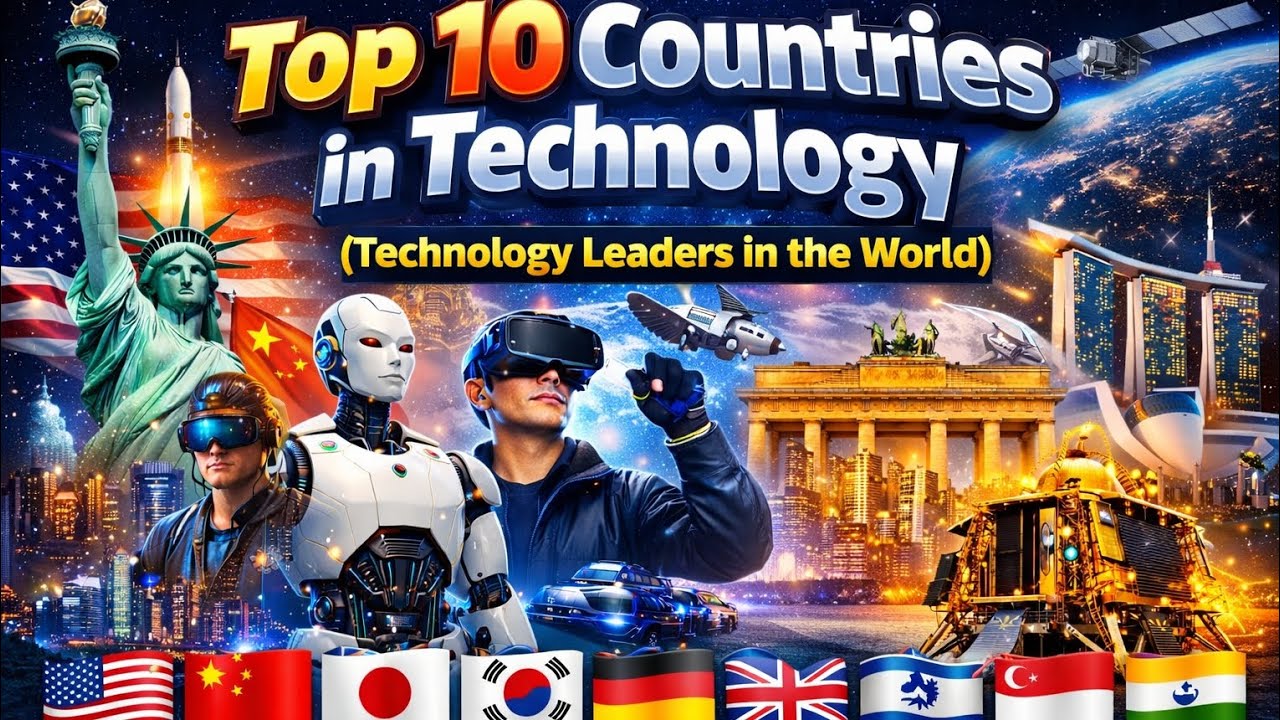 Top 10 Countries in Technology (Technology Leaders in the World) 🌍💻