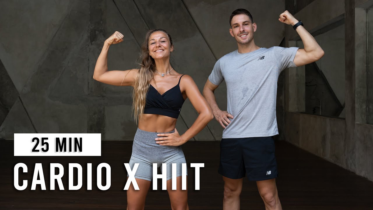25 MIN FULL BODY CARDIO HIIT Workout (Intense, No Equipment)