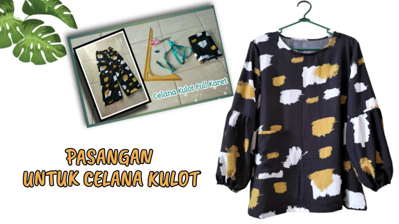 Menjahit baju Blus TANPA OBRAS full Tutorial..