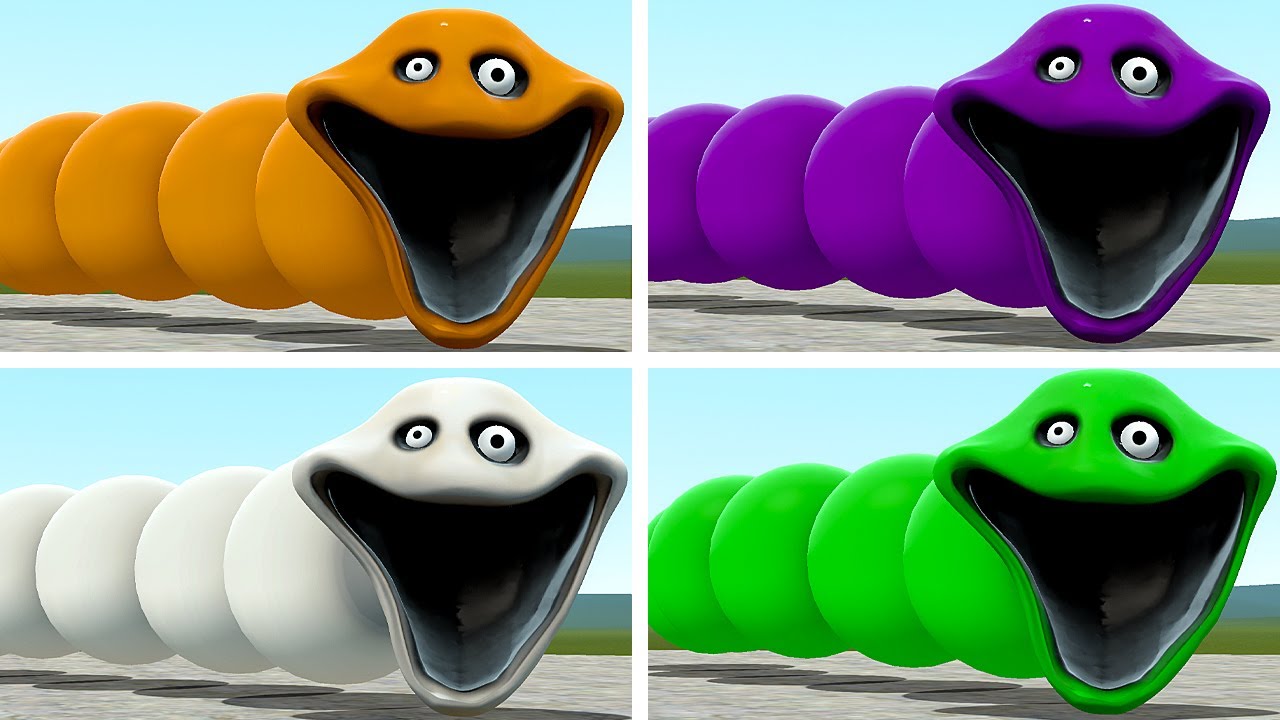 WHO IS THE STRONGEST COLORED HUNGRY WORM FOR ROBLOX In Garry's Mod!?