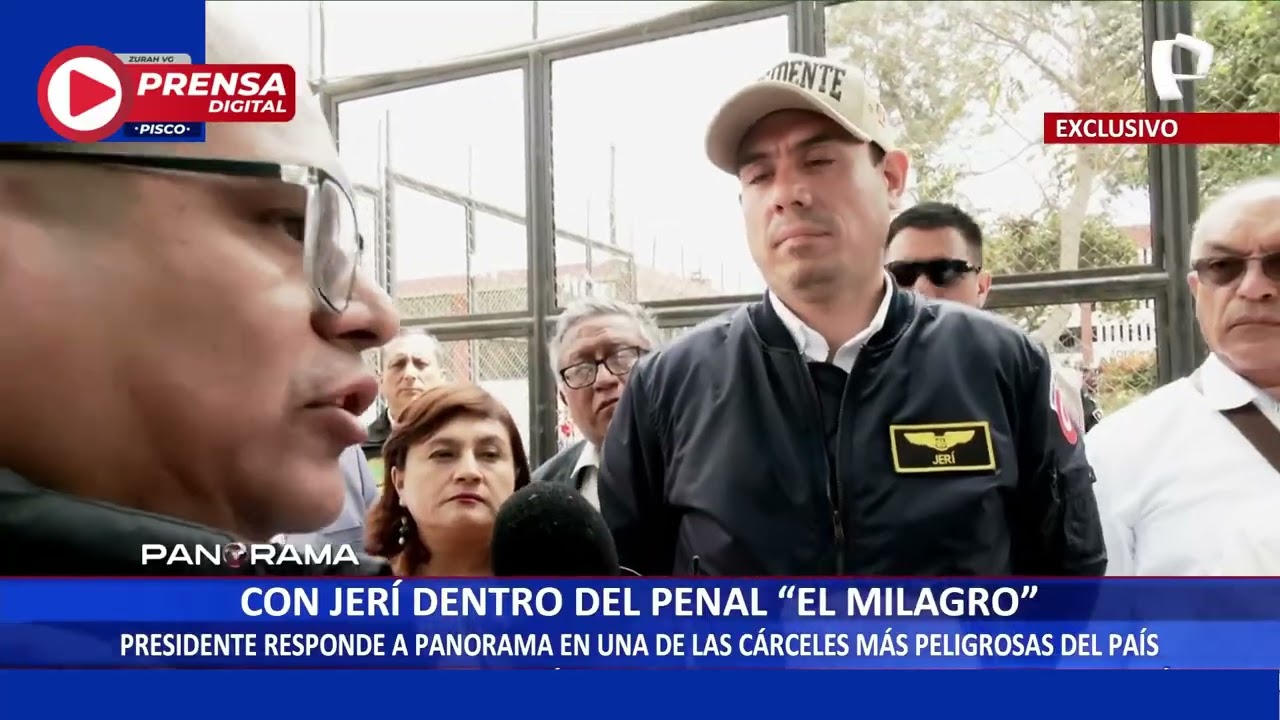 José Jerí Ingreso al Penal el Milagro