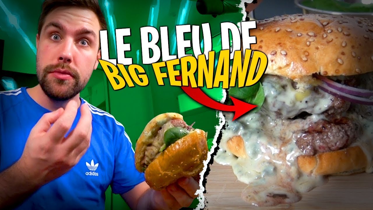 D&eacute;gustation du Burger au Bleu de chez Big Fernand en 24h chez toi !