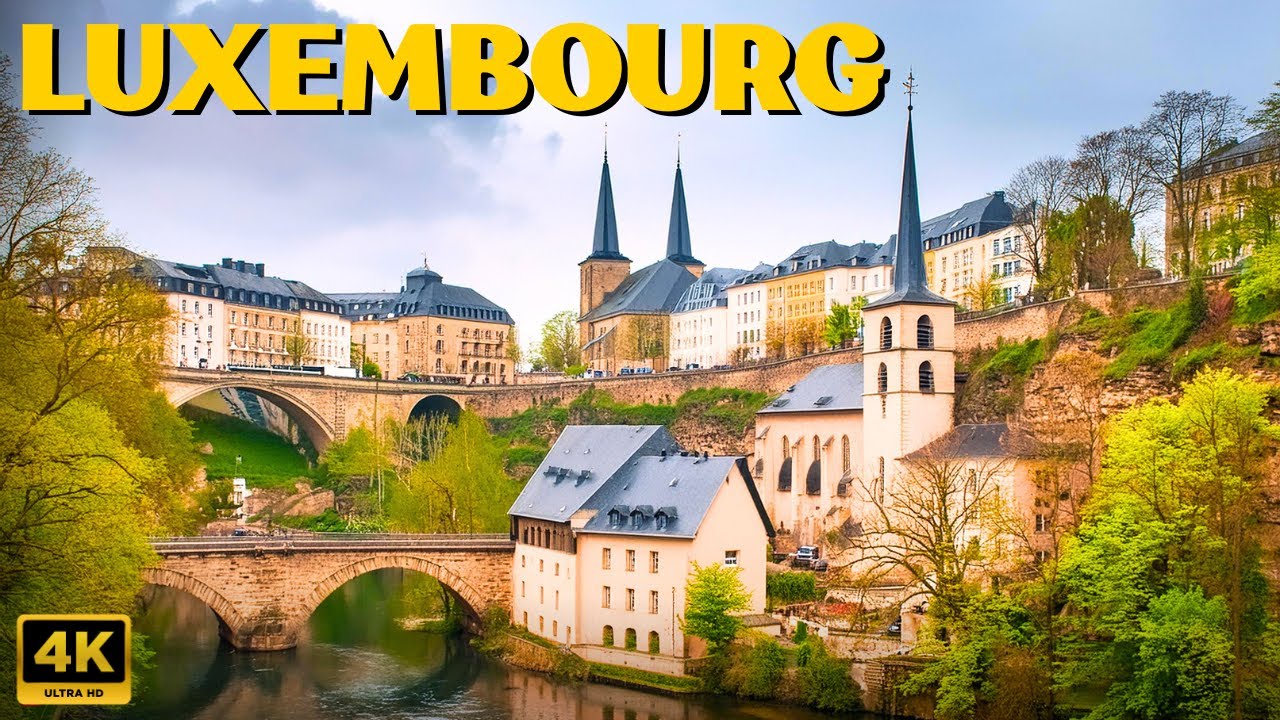 Rainy day in Luxembourg 🇱🇺 Walking Tour 4K