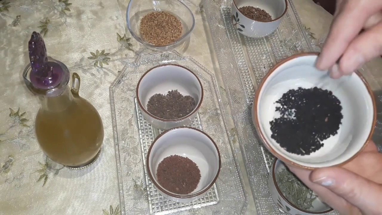 خلطة رهيبة لمعالجة مشاكل الشعر بزيت مع اعشاب لن تستغني عنها